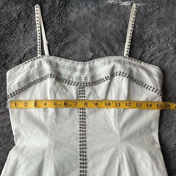 Guess by Marciano White Embellished Dress Size M - Picture 9 of 14